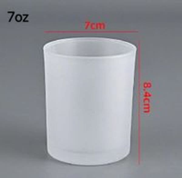 7oz/11oz/15oz Sublimation Frosted Glass Candle Holder with Bamboo lid Blank Water Bottle DIY Heat Transfer Candle jar ZZ