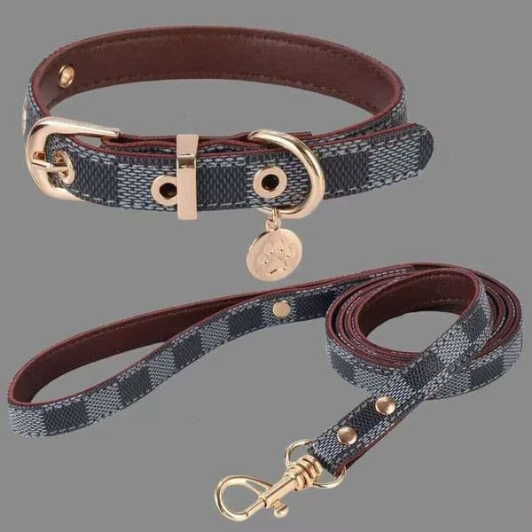 Dog Collar Designer Dog Collar Designer Adjustable With Leash Set For Small To Medium Pets - Durable Leash Walking Belt dog leash And Traction Rope Harness Ha