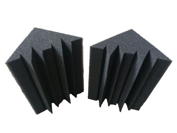 12 PCS Black Studio Soundproof Foam Charcoal Bass trap Acoustic Sponge