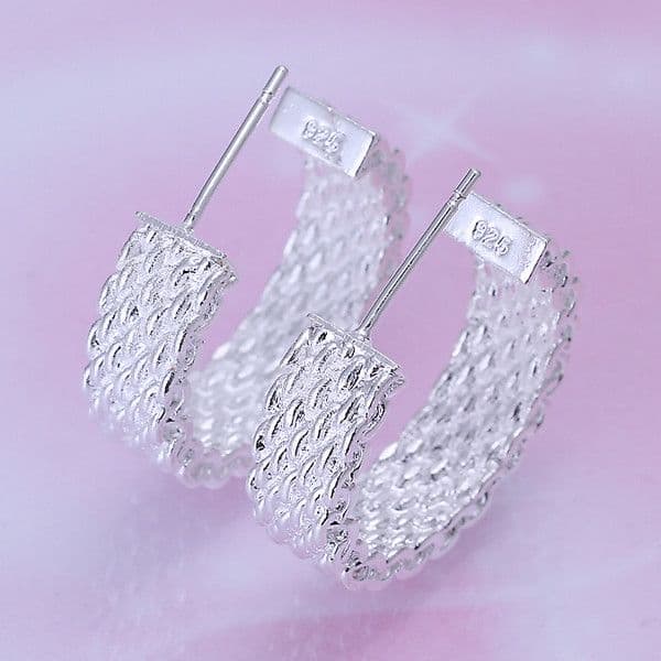 Brand new sterling silver plated Reticulocyte earrings DFMSE082,women's 925 silver Dangle Chandelier earrings 10 pairs a lot