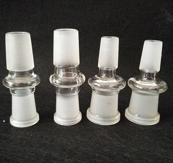 Standard size glass female,14mm , 14mm male,18mm male to 18mm female adapter