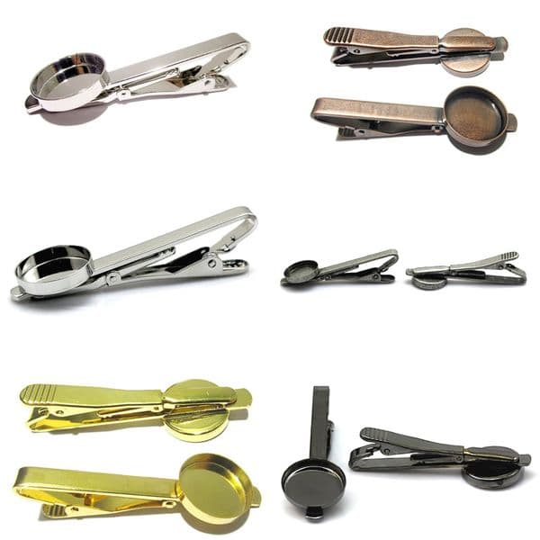 Customize Your Style with Beadsnice Mens Jewelry: Handcrafted Round Cameo Base Tie Clip Blank Set Ideal for DIY Enthusiasts ID 32261