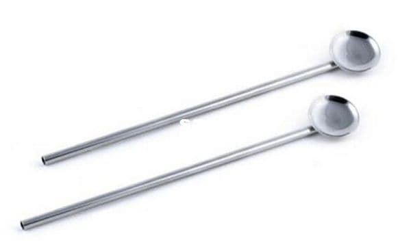 Fashion Hot Bar hotel supplies multifunctional stainless steel spoon drinking fruit straw stirring rod