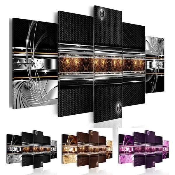 ( No Frame ) Bling Abstract Honeycomb Texture Canvas Print Modern Art Painting Fashion Design for Home Decoration, Choose Color & Size