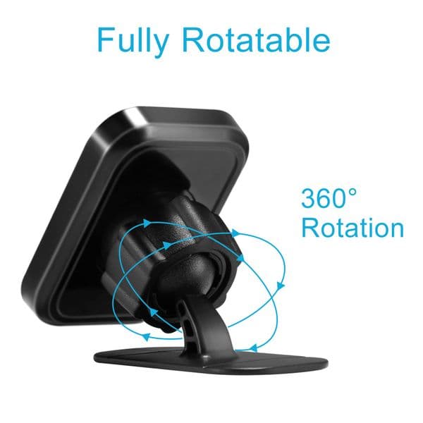 Ultra Strong Magnetic 360 Rotating Car Phone Mount Air Vent Dashboard Holder Universal Secure Grip Phone Stand Auto Accessories Flat Pack Design Easy Installation