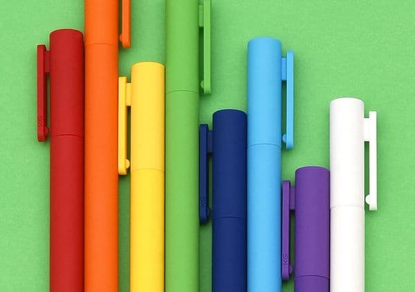 Xiaomi Youpin 8pcs / box Kaco K1 gel pen with black 0.5 neutral pen Colorful colors black refill smooth writing