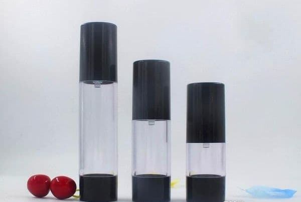 wholesale hot sale new 30ml black airless pump bottle empty,30 ml plastic airless Refillable Bottles