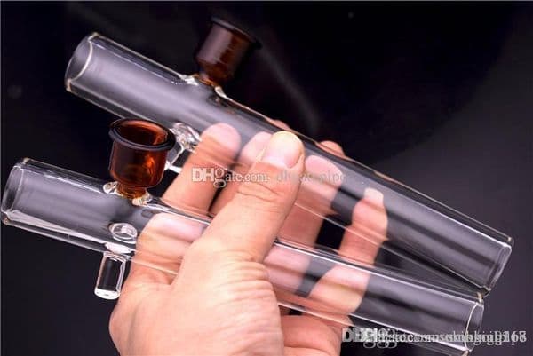Big 7inch Hight quality thick heady pyrex glass Steamroller Hand Pipes glass tobacco spoon pipe dry herb spoon pipe with smoking bowl