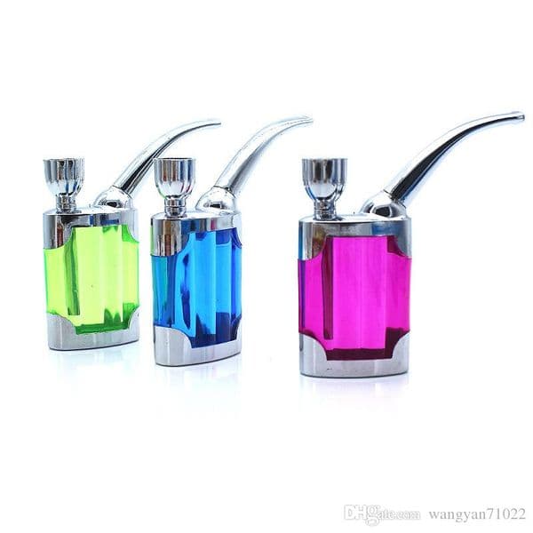 Cheap mini colorful plastic water bong pipe Acrylic smoking water bong tobacco cheap protable dry hebr pipe