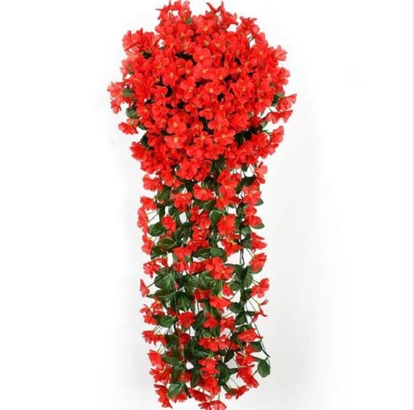 2026 New Artificial Wisteria 90Cm Violet Rattan Plastic Vine Artificial Flower Wall Hanging Silk Lily Violet Free Shipping