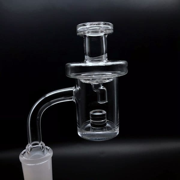 10mm 14mm 18mm Quartz Banger Core Reactor With Glass Crank Carb Cap 5mm Bottom Quartz Banger Nails For Glass Water Bongs Oil Rigs