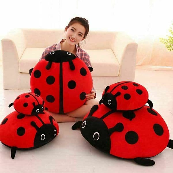 Beetle Psh Toy Ladybug Doll Creative Stuffed Animal pillow Cushion Gift