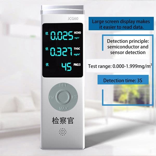 Freeshipping Digital Display Usb Rechargeable Hcho Formaldehyde Detector Air Quality Analyzer