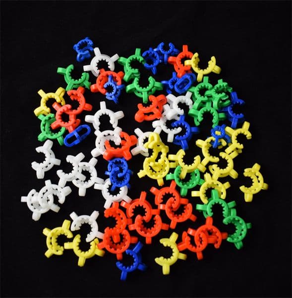 10mm 14mm 18mm Plastic Keck Clip for Glass Bong Adapter Downstem Water Pipes Manufacturer Laboratory Lab Clamp Clips Nectar Collector