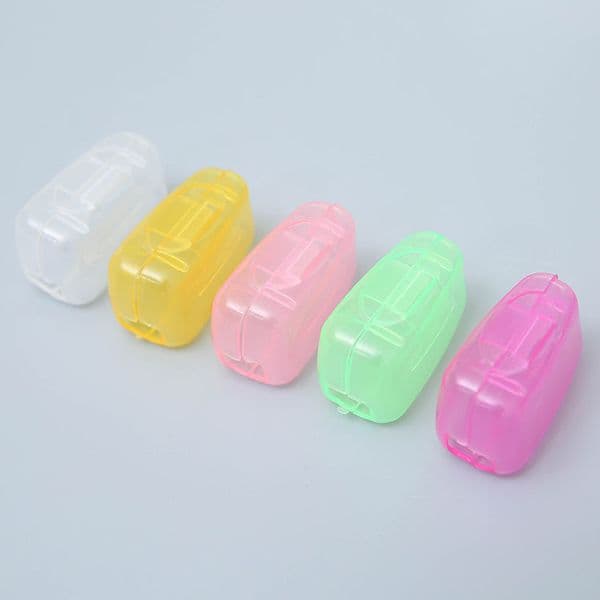 4x2.5cm Multicolor plastic transparent portable toothbrush head protector Travel toothbrush antibacterial dustproof protective Cover 600pcs