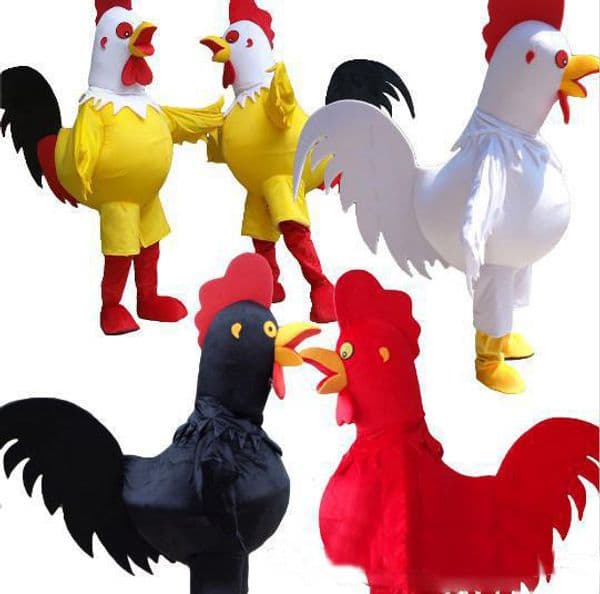 2019 High quality chicken Mascot Costume for Adult Fancy Dress Party Halloween cock Costume free shipping