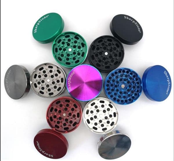 High Quality Sharpstone Grinder Herb Grinder Metal Zinc Alloy Tobacco Herbal Grinders 4 Layers 50mm Diameter