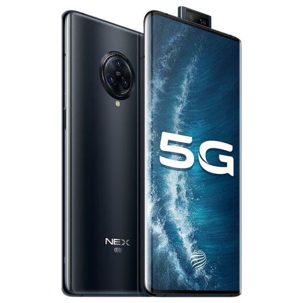 Original VIVO Nex 3S 5G Mobile Phone 12GB RAM 256GB ROM Snapdragon 865 Octa Core 64MP AR OTG NFC 4500mAh Android 6.89" AMOLED Full Screen Fingerprint ID Smart Cell Phone