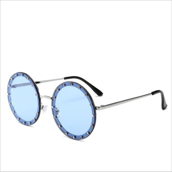 New Optical Round Resin Sunglasses for Men Women Fashion Driving Sunglasses Brand Designer Retro Vintage UV400