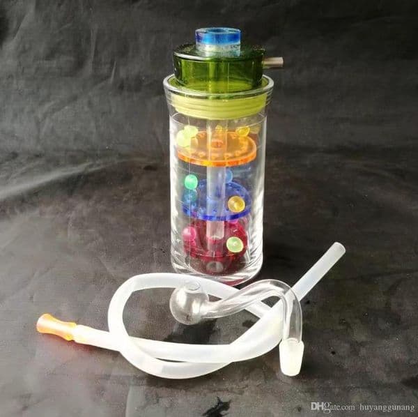 Three layers of mute acrylic hookah kettle   , Wholesale glass bongs, glass hookah, smoke pipe accessories