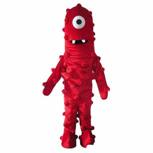 2018 Discount factory sale Best Muno Mascot Costume From Yo Gabba Gabba Dress Adult Size Free Shipping