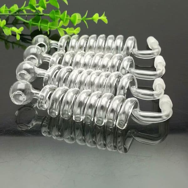 Smoking pipes Ball Glass Oil Burner Pipe Smoking Bowl Water Hookahs Bongs Classic multi curved spiral glass stove