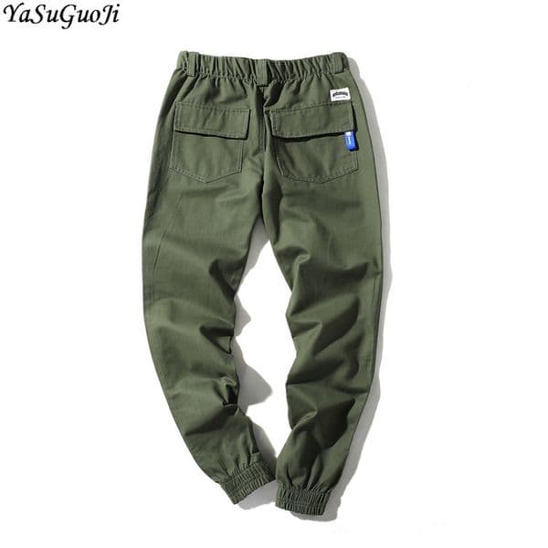 Yasuguoji Fashion Slim Fit Harem Pants Men Pencil Cargo Pants Ankle-length Sweatpants Men Plus Size Jogger Hombre Xxk23 Y190509
