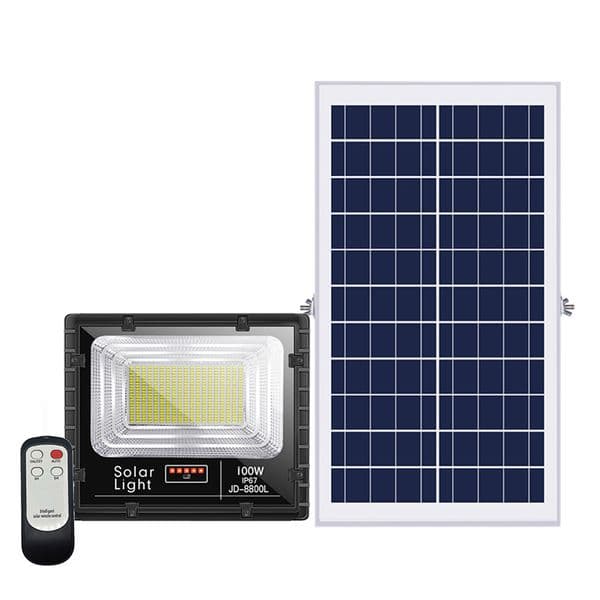 Solar LED Lamp Spotlight 25W 40W 60W 100W 200W 300W Super Bright Floodlight Waterproof IP67 Street Light with Remote control