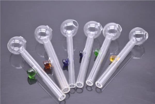 BEST QUALITY Glass Oil Burner Pipe mini Smoking Hand Pipes Thick Glass Pipe Oil for smoking water pipe GLASS BALANCER PIPES