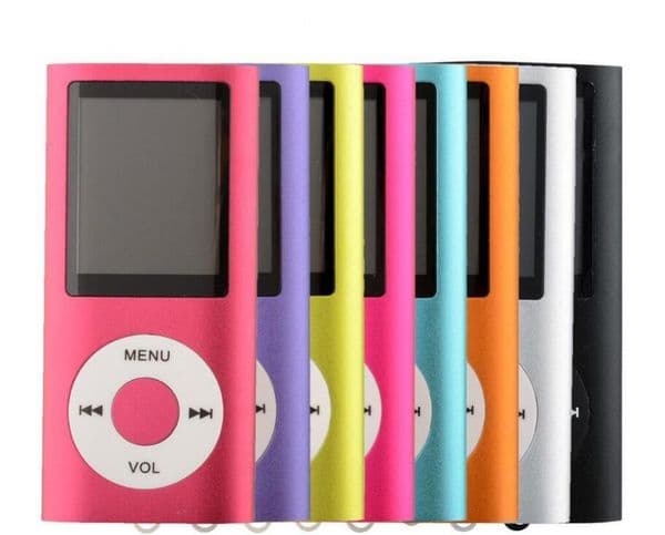 NEW 4th Genera MP3 MP4 Player Slim 4TH 1.8"LCD Video Radio FM Player Support 4GB 8GB 16GB 32GB Micro SD TF Card Mp4