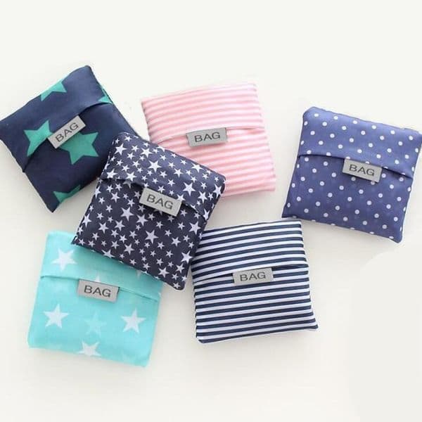 Eco Friendly Storage Handbag Foldable Usable Shopping Bags Reusable portable Grocery Nylon Large Bag Pure LX1233