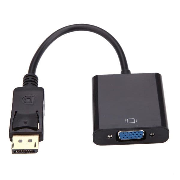 DisplayPort Display Port DP to VGA Adapter Cable Male to Female Converter for PC Computer Laptop HDTV Monitor Projector With Opp Bag MQ100