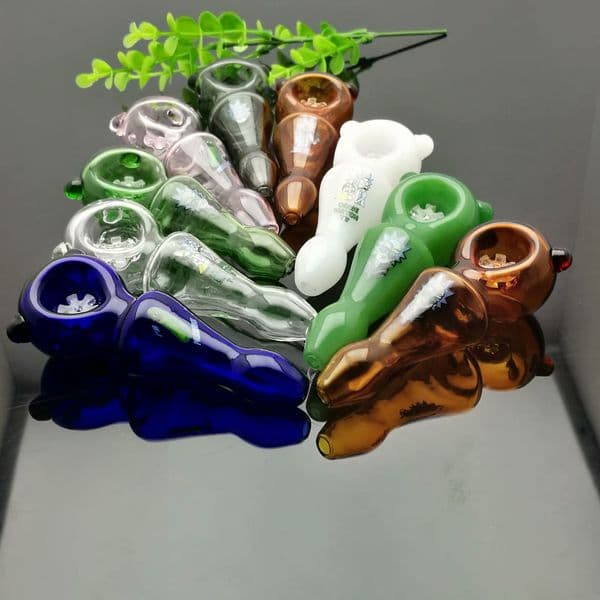 Glass Oil Burner Pipes hookah Glass Smoking bongs Smoke Pipes Colored Ear Pipe