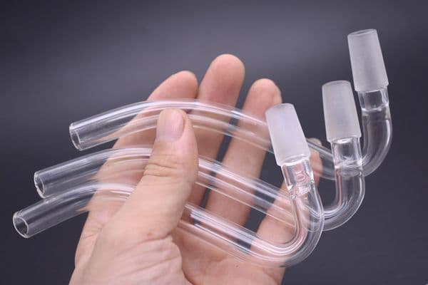 2pcs Glass J-Hook Adapters 14mm 18mm male Female JHook Smoking Accessories For Glass Ash Catcher Water Pipes Bowls