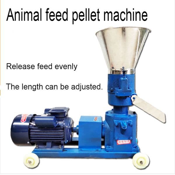 4KW Pellet Mill Feed / Wood Machine Pelletpress With Star-delta Starting Feed Wood Pellet Mill Machine, With Motor
