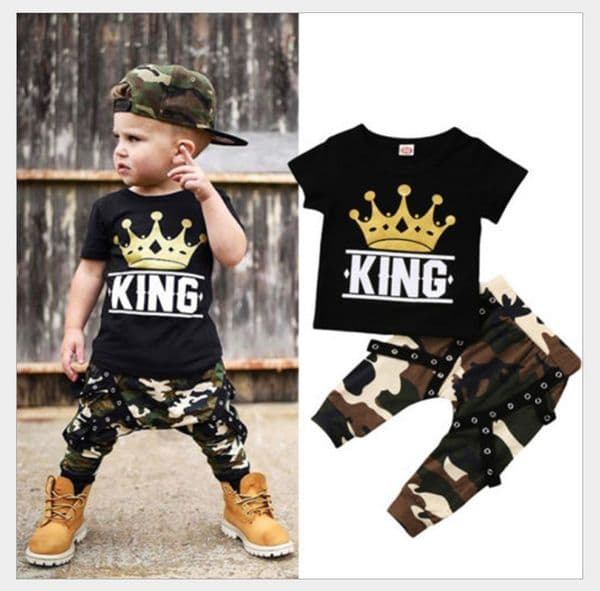 perfume 2026 New Baby Boys Summer Clothing Set 2Pcs Short Sleeve Cotton T Shirt Camo Pants Pullover O Neck Pockets Casual Outfit cologne For Toddlers 0 5 Years