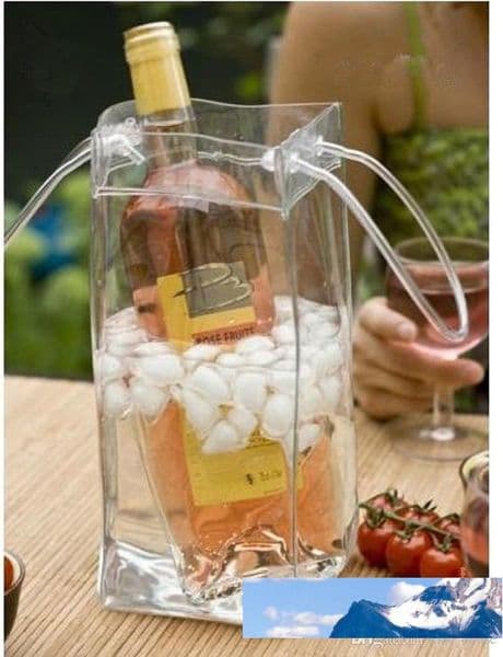 Bag Gift Wine Beer Champagne Bucket Drink Ice Bag Bottle Cooler Chiller Foldable Carrier Favor Gift Festival Bags