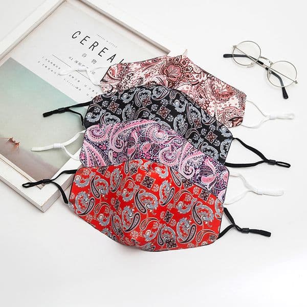 Flower Animals Face Mask Men Women Fashion Cotton Reusable Face Mask Adult Adjustable Ear Buckle Masken Anti Dust Fog Mouth Masks Cloth Mask