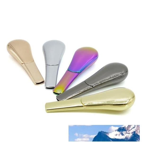 Creative Spoon Smoking Pipe Portable Metal Tobacco Pipe With Magnets Cigarette Holder Gift Box Packing Free Shipping
