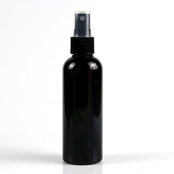wholesale 50 pcs Free Shipping 10ml 30ml 50ml 100 ml black plastic Spray Bottles Black sprayer Perfume Containers Dark bank