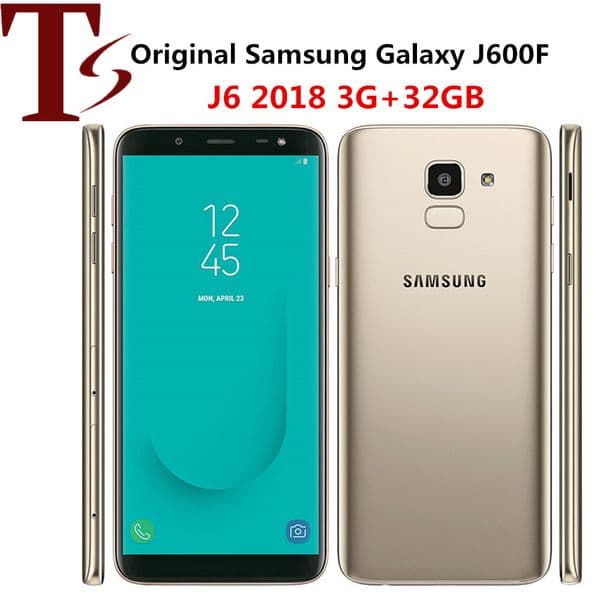refurbished Samsung Galaxy J6 2018th J600F Original Unlocked Android Mobile Phone Octa Core 5.6" 13MP RAM 3GB ROM 32GB NFC 10pcs