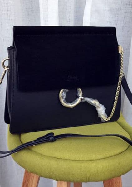 New Classic real leather Chain Handbag Circle Ring Shoulder Bags Women Flap Chain Bag Crossbody Bag Lady Handbags Messenger Purse