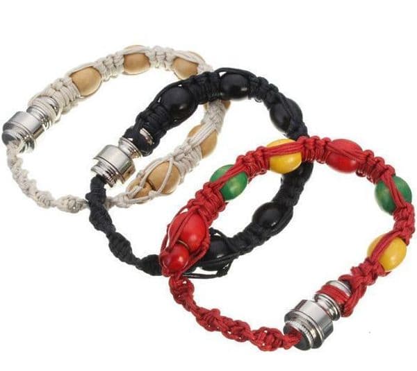 Pipe Portable Metal Bead Smoking Handmade Wristband Pipes Pulsera Men/Women Cool Gifts Knot Rope Bracelet