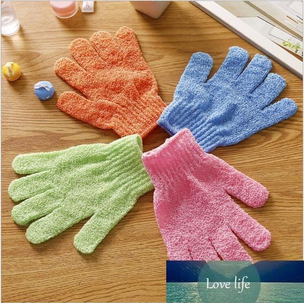 Exfoliating Bath Shower Glove For Peeling Exfoliating Glove For Bath Shower Scrub Gloves Sponge Bath Shower Wash Skin Spa Free Shipping
