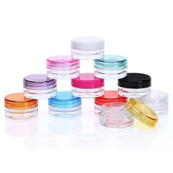 Wax Container Food Grade Plastic Box 3g/5g Round Bottom Cream Box Small Sample Bottle Cosmetic Packaging Box Bottle LX2830