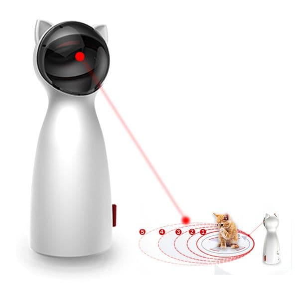 Automatic Cat Toys Interactive Smart Teasing Pet LED Laser Funny Handheld Mode Electronic Pet for All Cats Laserlampje Kat LJ200826
