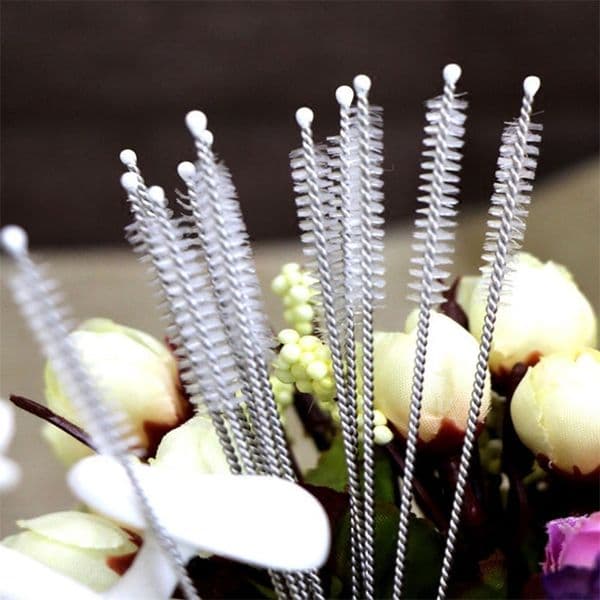 Pipe Cleaners Nylon Straw Cleaners Cleaning wire Brush tools For Drinking Pipe Stainless Steel Pipe Cleaner Free Shipping