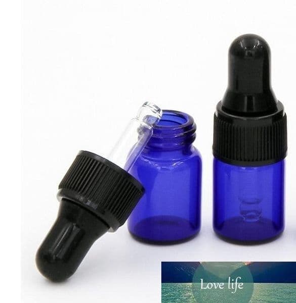 2ml Blue glass Eye Dropper bottle, ESSENTIAL OIL BOTTLE, Serum Perfume Small Portable Vials