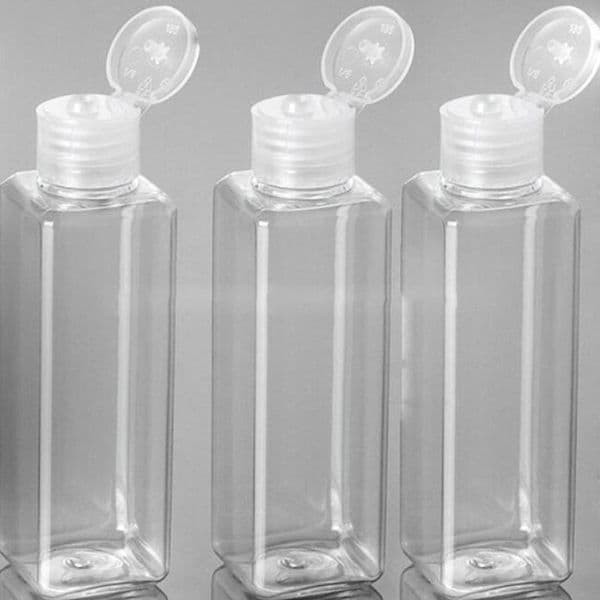 Plastic 100ml Lotion Bottle with Flip Cap Women Cosmetic Container Emulsion Packaging 100g Packaging Refillable WB2452