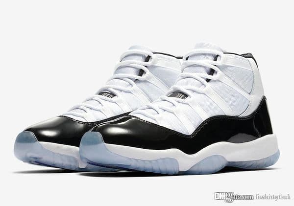 2018 Release Authentic Air High 11 White Black Dark Concord 45 Men Women Basketball Shoes Real Carbon Fiber Sports Sneakers 378037-100